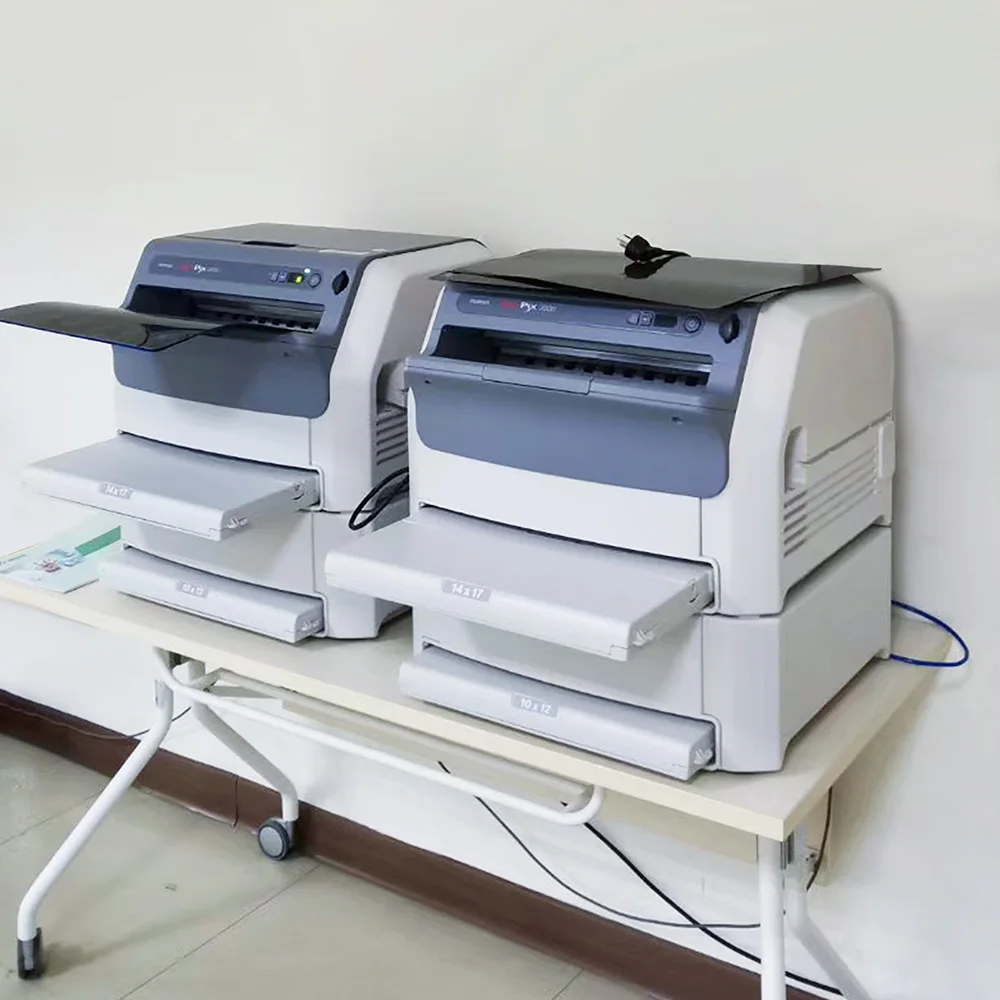 Original Old Fuji X-ray film printer two supply trays Medical thermal printer dry film drypix 3500 printer