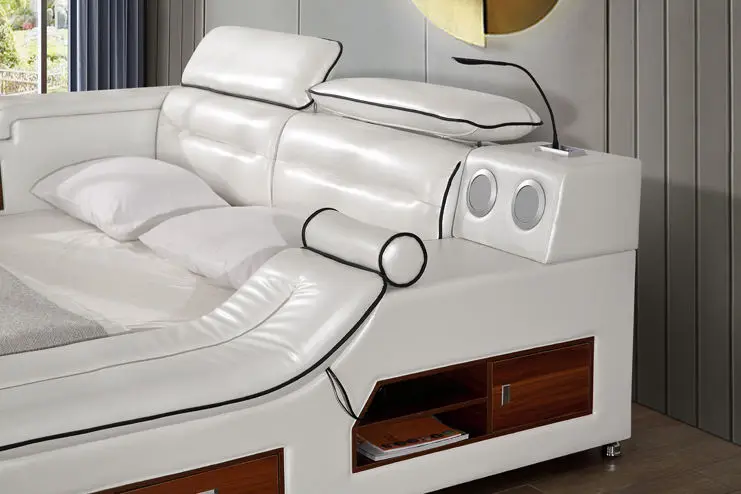 KHEUI Bedroom Tablet Cheapest Smartphone Smart Massage Bed with Mexico Function Modern King Number Led Smart Massage Bed