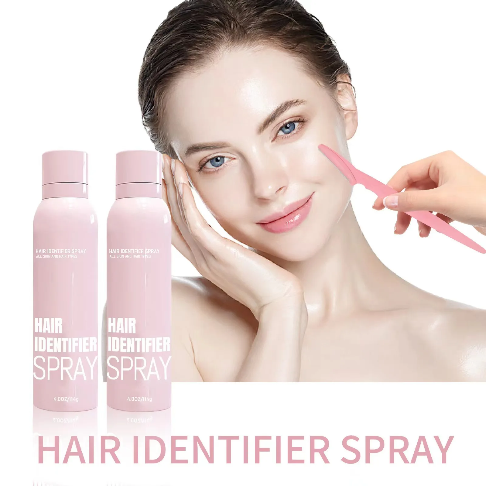 Hair Identifier Spray for Face Shaving Body Skin Care and Face Identifier Spray for All Skin And Hair Types