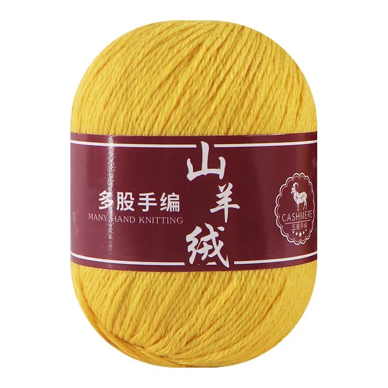Dimuni soft baby natural mongolia 100 pure pashmina hand knitting 100% mongolian cashmere yarn with thread for knit 5 buyers