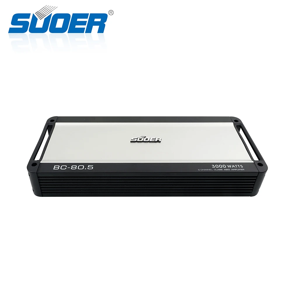 Suoer BC-80.5 New arrival 5 channel 80 watts class D car amplifier mini size amp