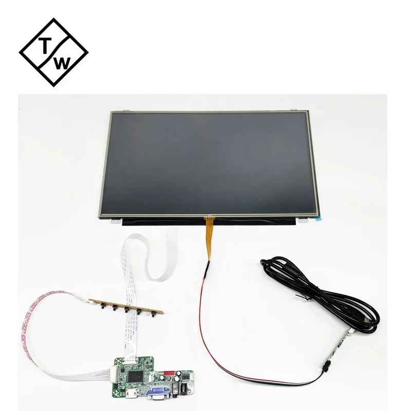 Full HD 1080P Resistive Touch Screen SKD Monitor 15.6' No Frame