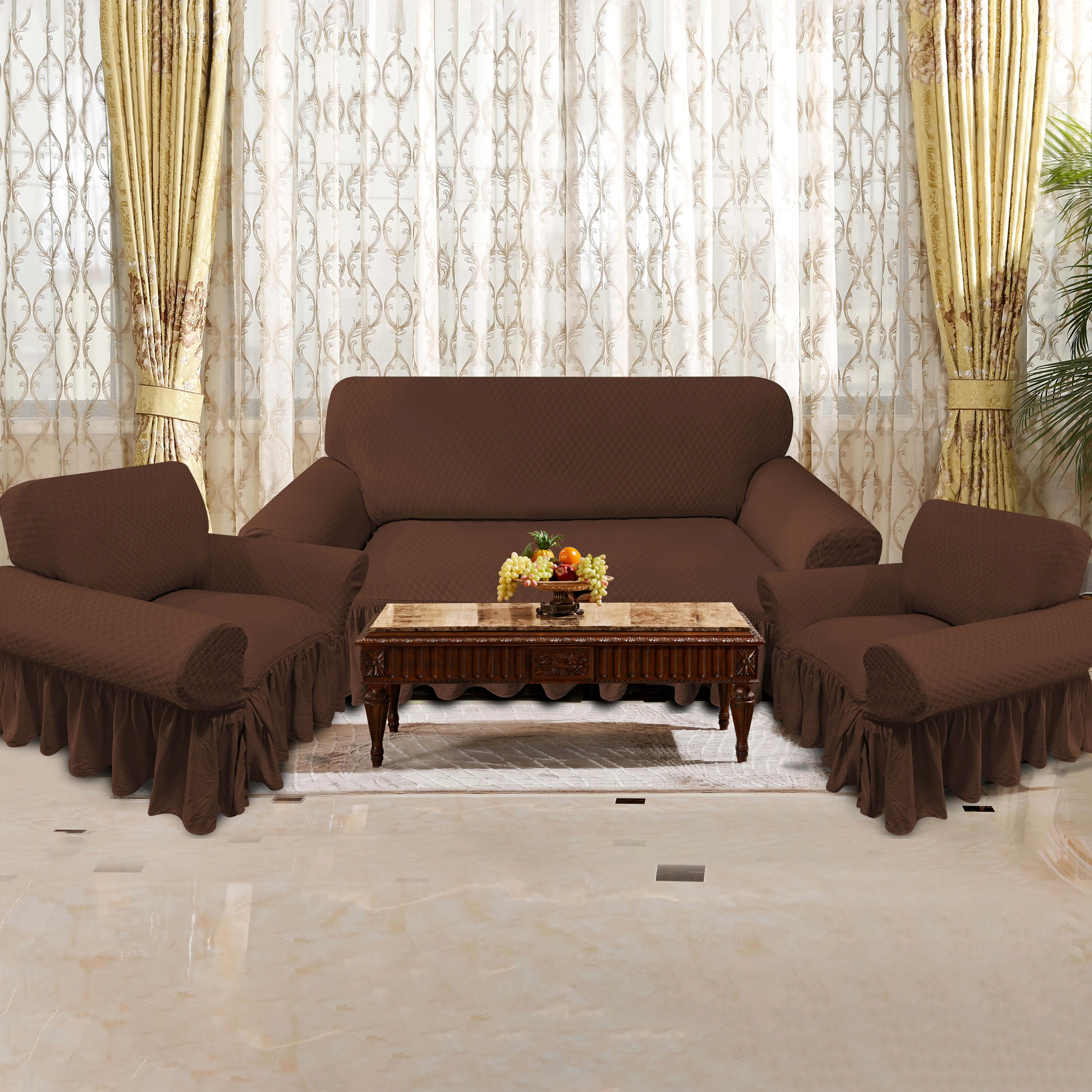 321 seater sofa cover thicken stretch checkerboard sofa slipcover elastic spandex new style covers for sofa