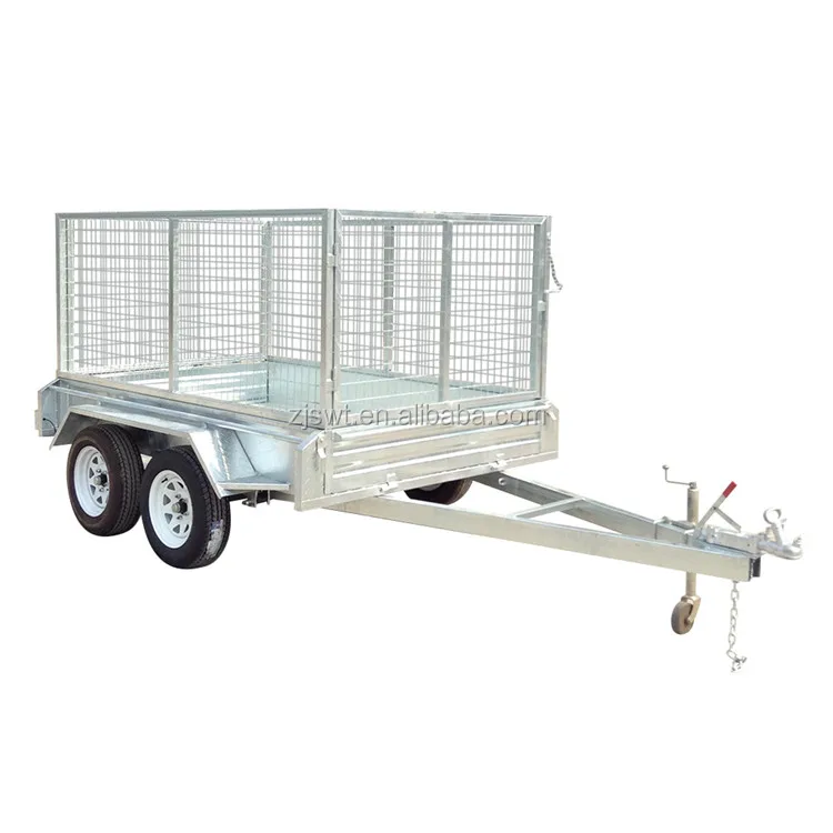 9x5 fully welded galvanized dual axle box truck trailer