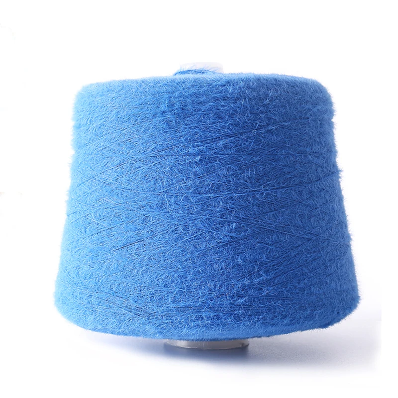 Textile Wholesale 1/13S 100%Nylon 1.3 cm Mink Like Yarn Knitting Feather Fancy Yarn for knitting scarf And Sweater