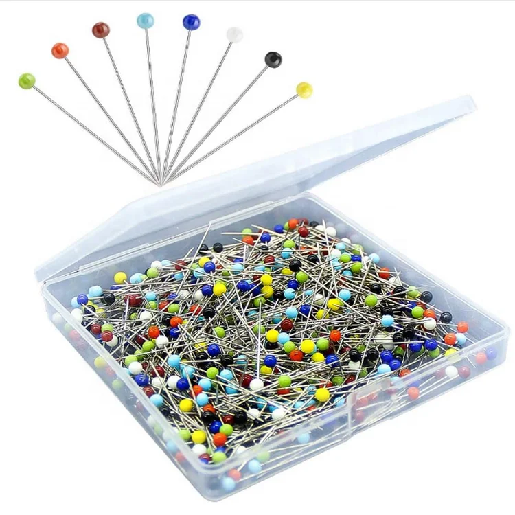 Colorful Steel  Glass Head Pin for Garment Accessories Ball Head Pins Sewing Pin for Dressmaking