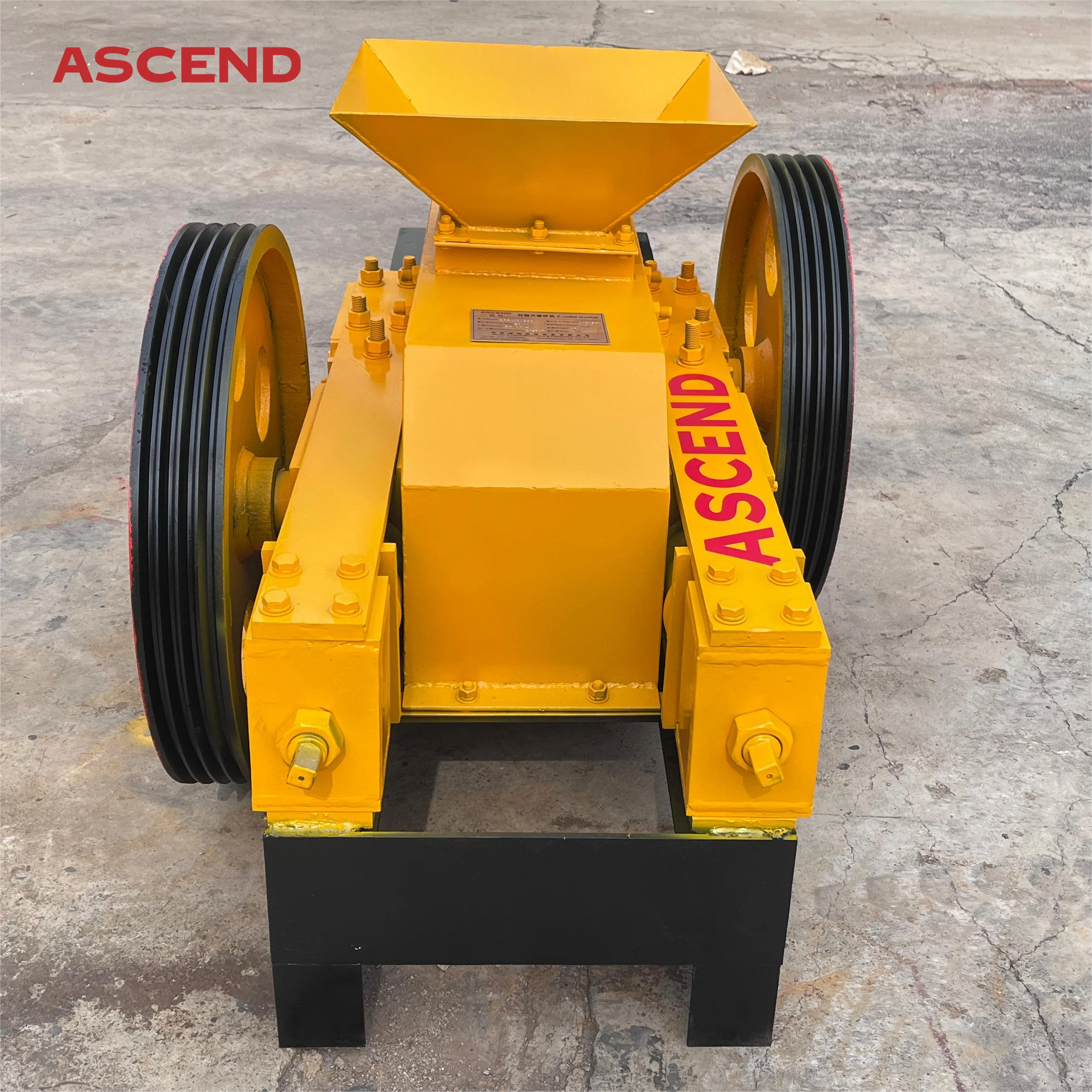 small capacity 5 10 tons per hour quartz basalt marble crushing 2PG-400x250 double roller crusher in Australia America market