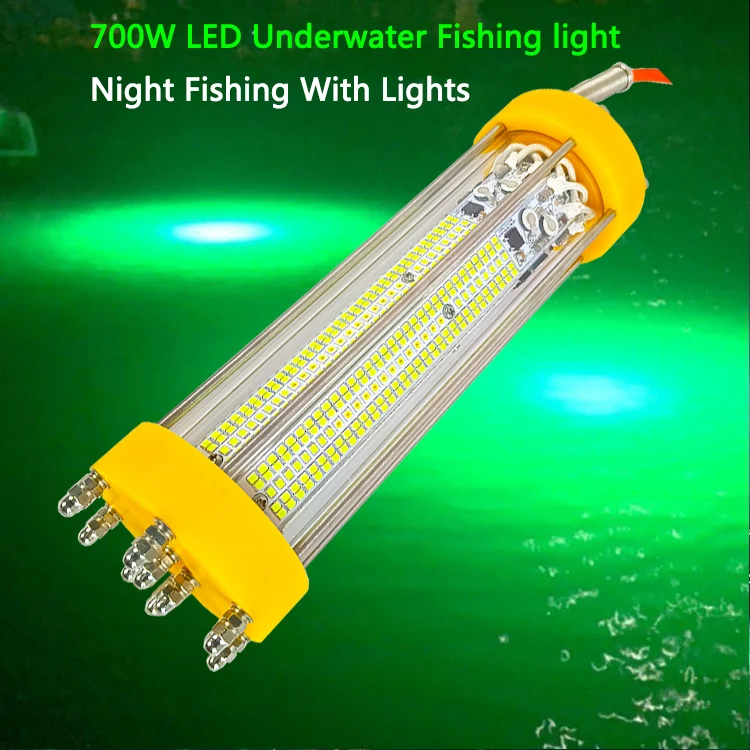 700W 220V White Blue  deep drop fishing light outdoor fish lights nightlight fishing Water Proof Fishing Lights