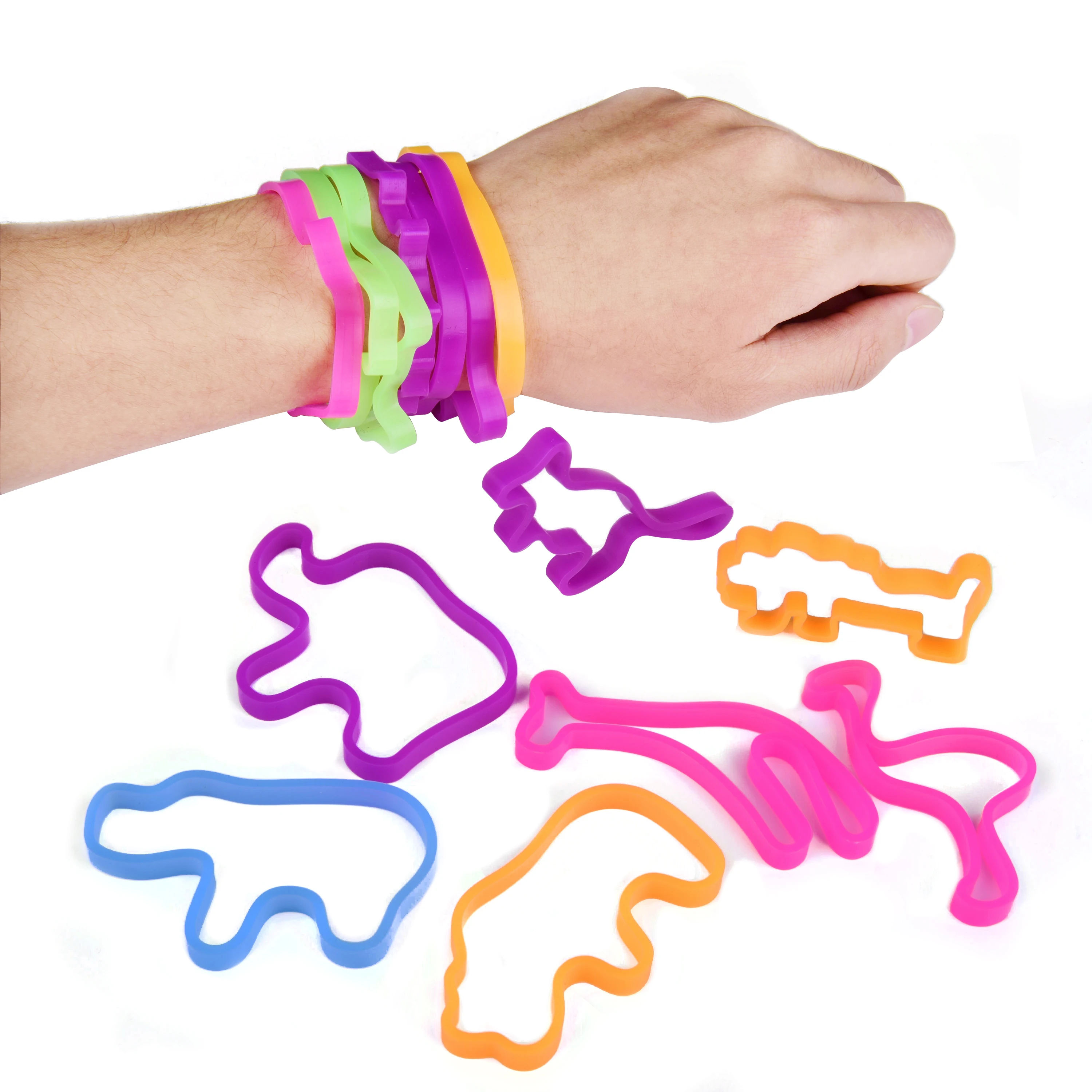 Резиновый браслет в форме животного, силиконовый браслет на запястье, эластичная резинка для маленькой девочки (62421036461)