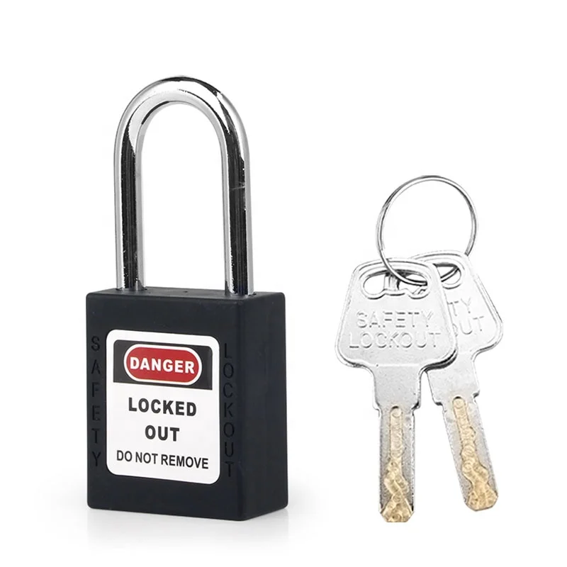 Производитель Loto, черный защитный замок с мастер-ключом, лазерная маркировка и этикетка на заказ