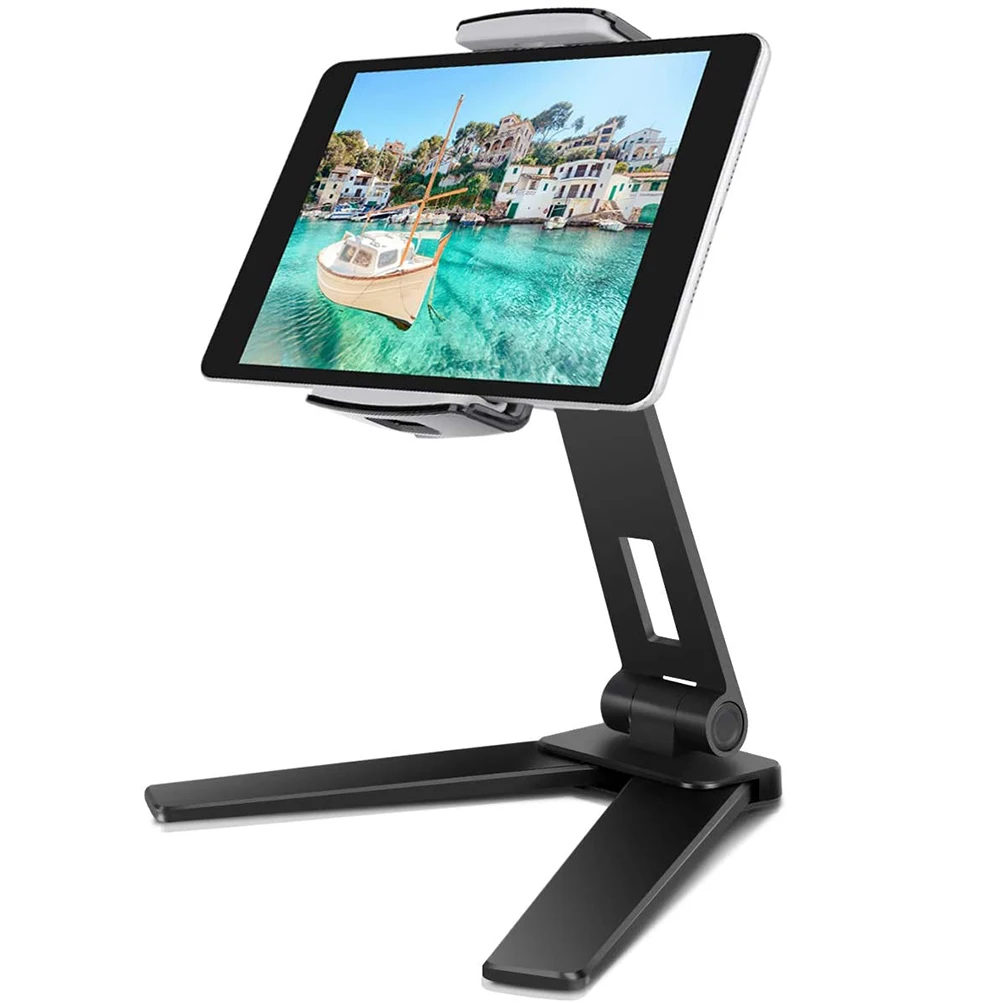 2 in 1 Kitchen Tablet Holder Flexible Tablet Wall Mount Countertop Stand for Tablets