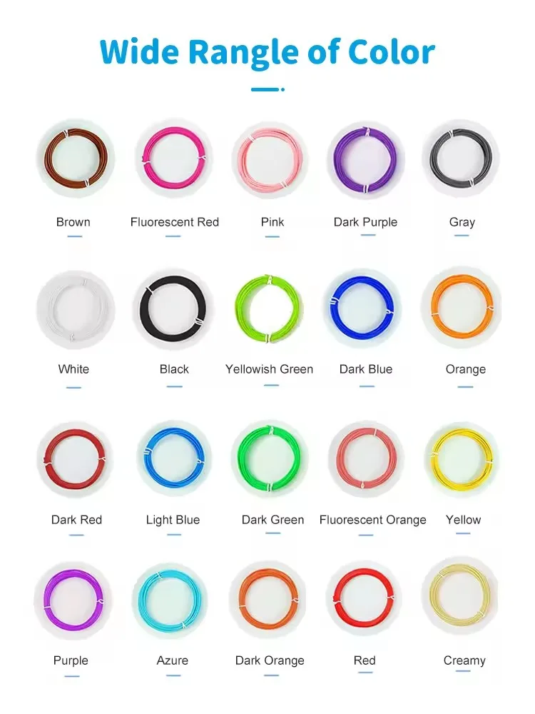 3D Pen Filament Refills for Low Temperature 3D Pen PCL Filament Refills
