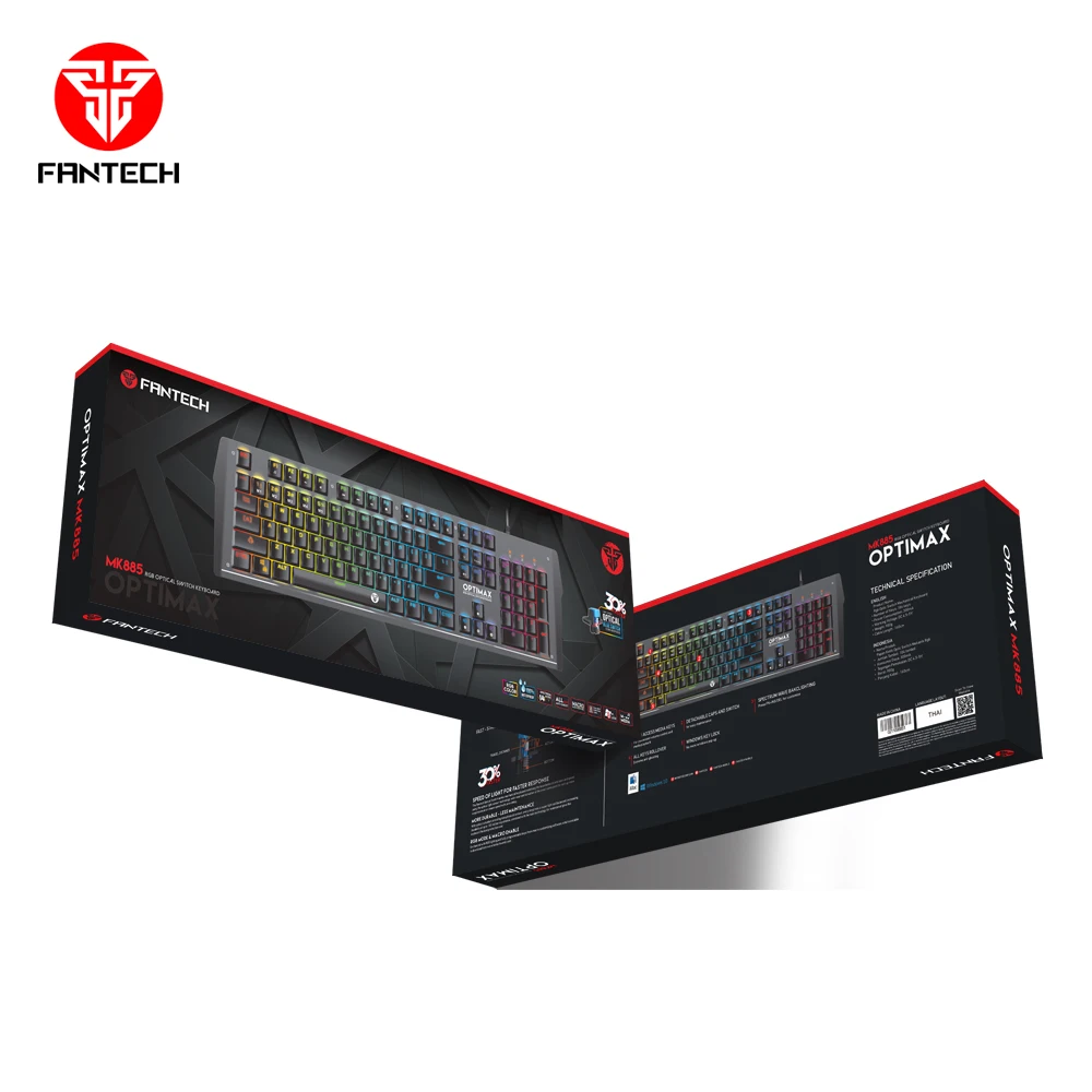 Fantech MK885 Amazon Supply OEM Custom Notebook PC Computer RGB Illumination Gaming Mechanical Keyboard