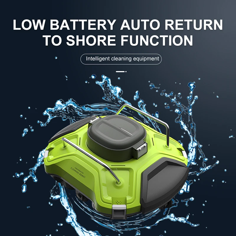 Underwater Cordless Robotic Pool Cleaner Robot Pool Vacuum Cleaner for Swimming Pools  Lasts 150 Mins