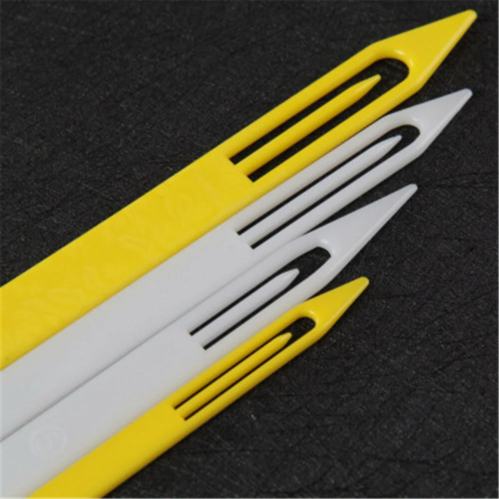 Hard plastic fishing line needle hook fishing equipment yellow repair fishing net needle hook