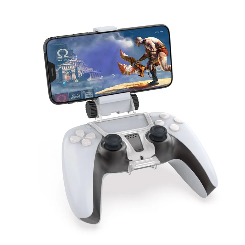 
For PS5 Controller DualSense Accessories Mobile Phone Clamp Clip Holder For Playstation5 Compad Grip Mount Stand Bracket Support 