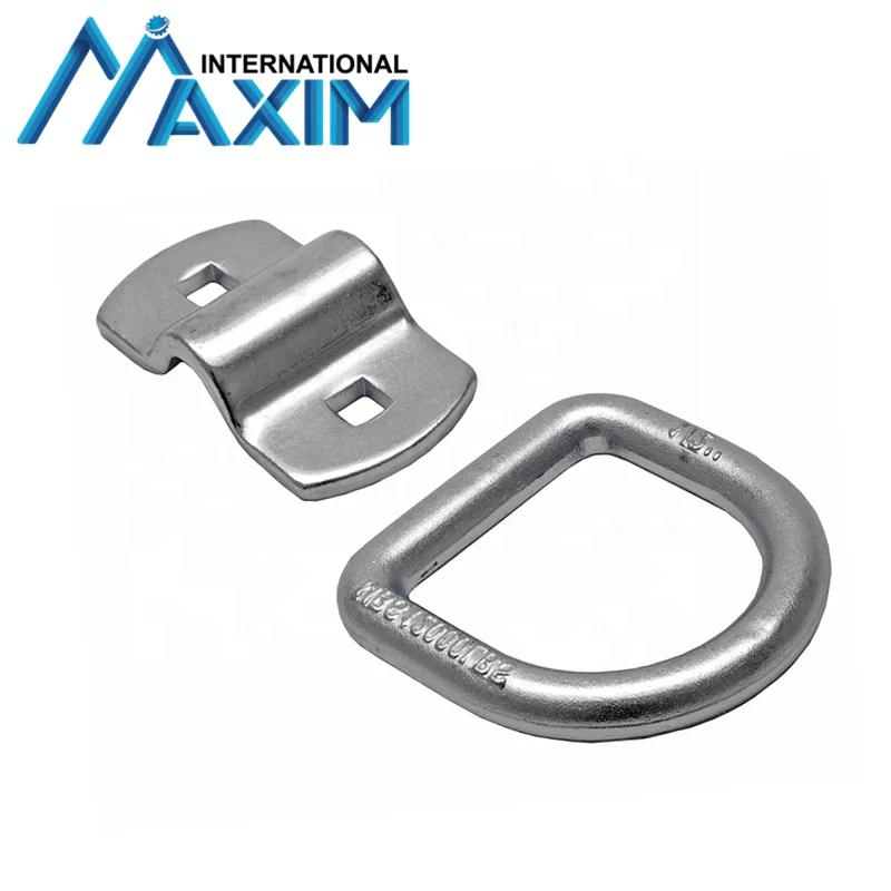 Tie Down Forged Steel Bolt Type Weld on D Ring for Flatbed Truck Trailer