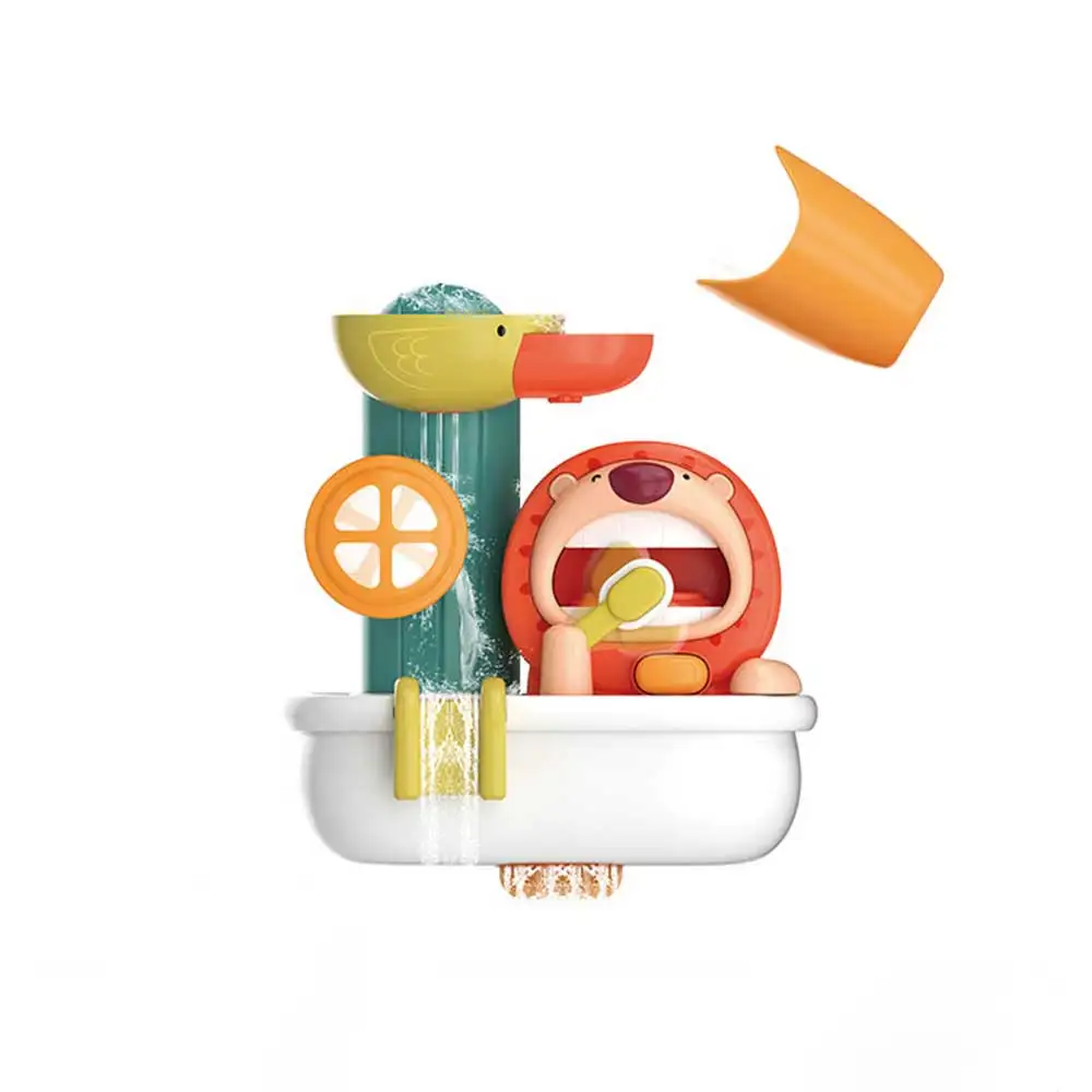 Sunnuo New Hot Selling Cute Animal Baby Shower Toys Bath Bathtub Water Sprinkler Foam Soap Maker Bubble Machine