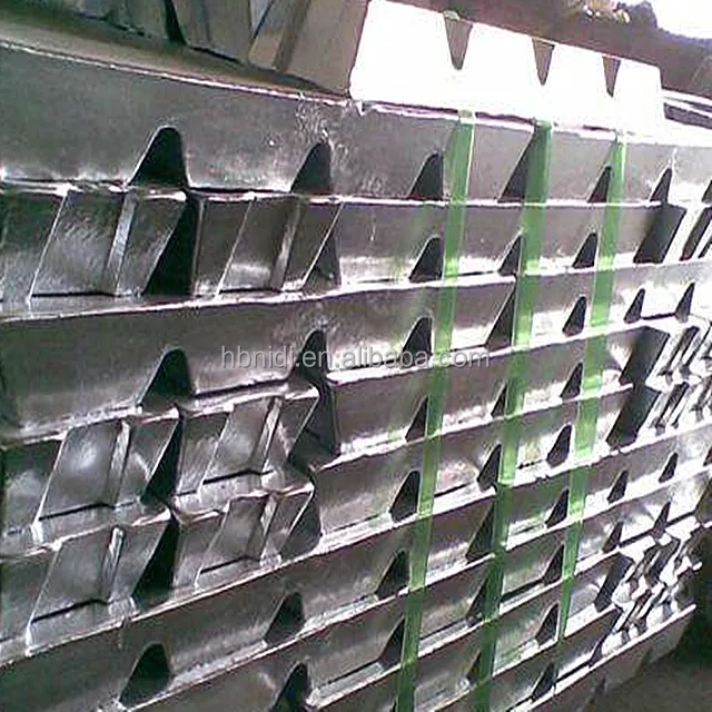 The factory sells popular zinc alloy ingots