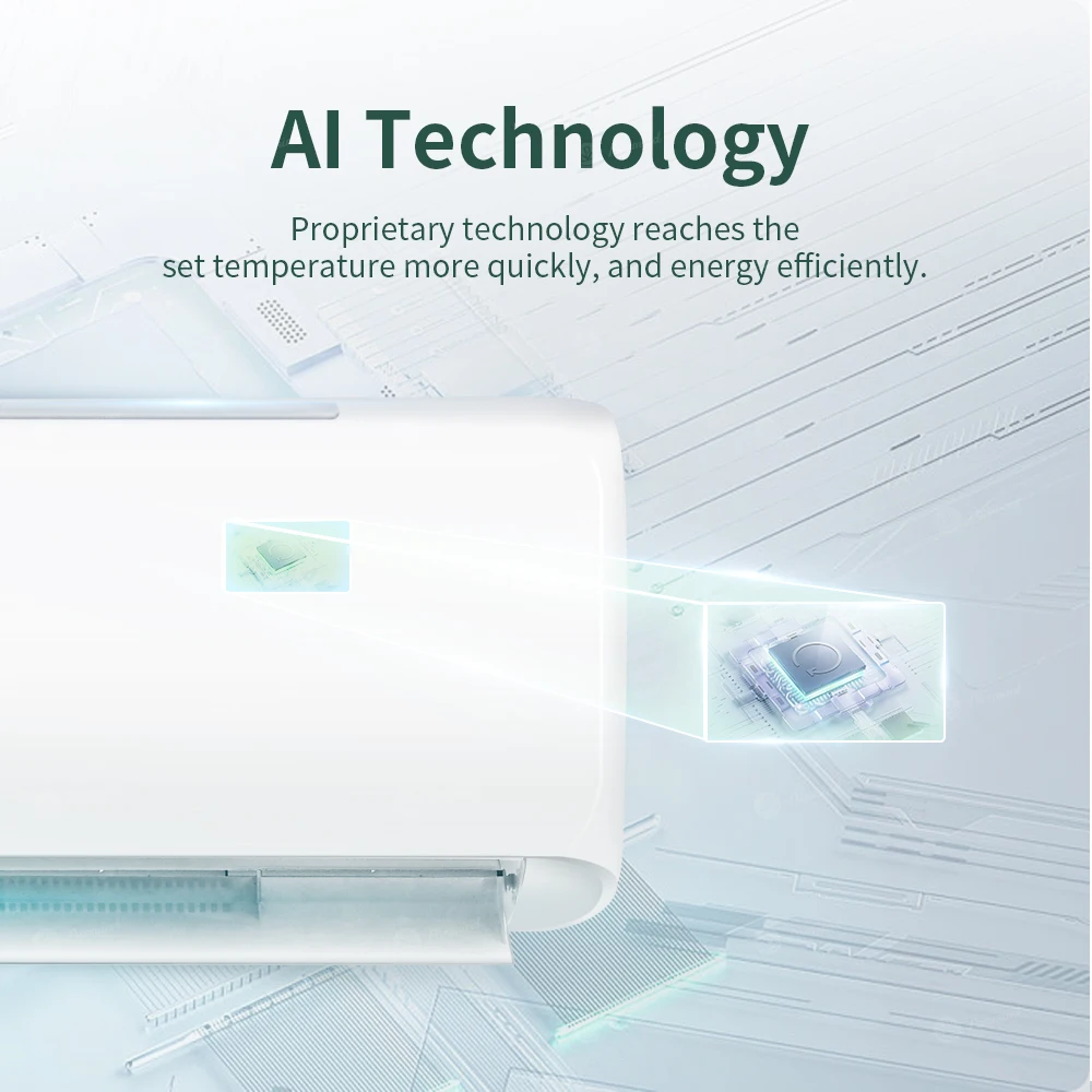 Gree Household Appliances Air Conditioner Split Wall Mounted Inverter Room Indoor 9000Btu 12000Btu Fast Cooling Climatiseur