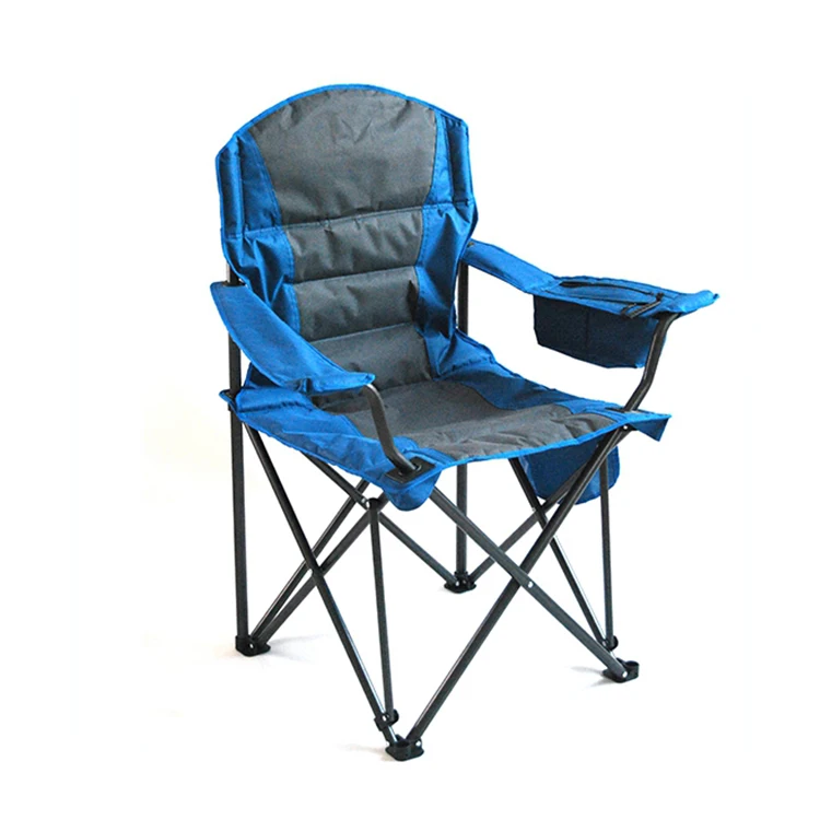 folding camping chair with cooler bag foldable outdoor Leisure Chairs for Fishing Beach, Hiking