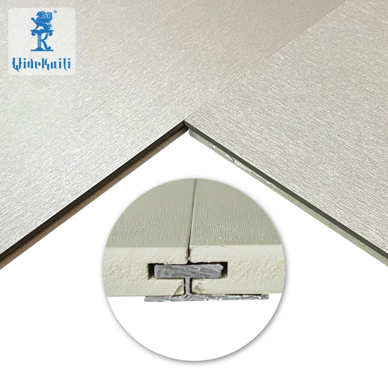 Qide Eco Friendly Bamboo Fiber WPC Seamless Wall Panels For House Decoration