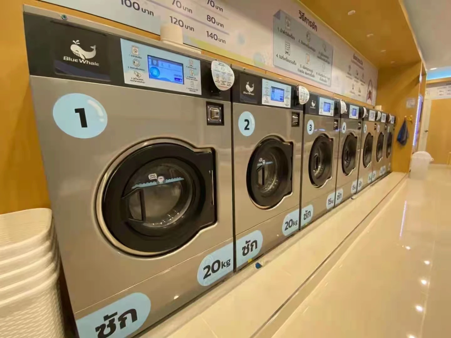 Coin Operated Laundry Washers Laundry Machines For Business 15kg Commercial Washing Machines