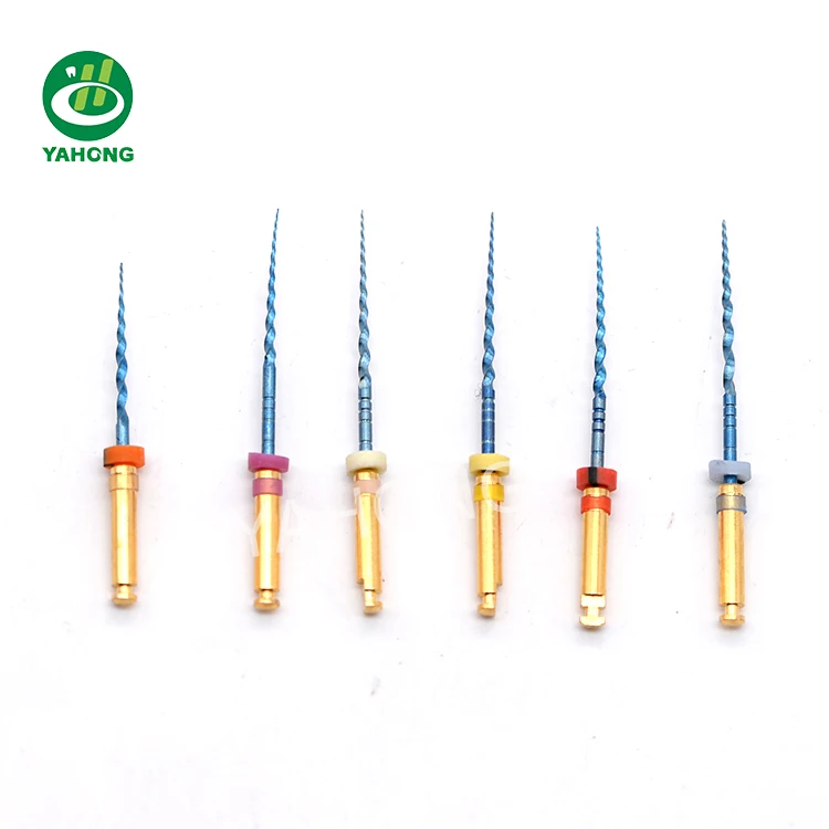 Dental root canal filling treatment molar teeth endo files