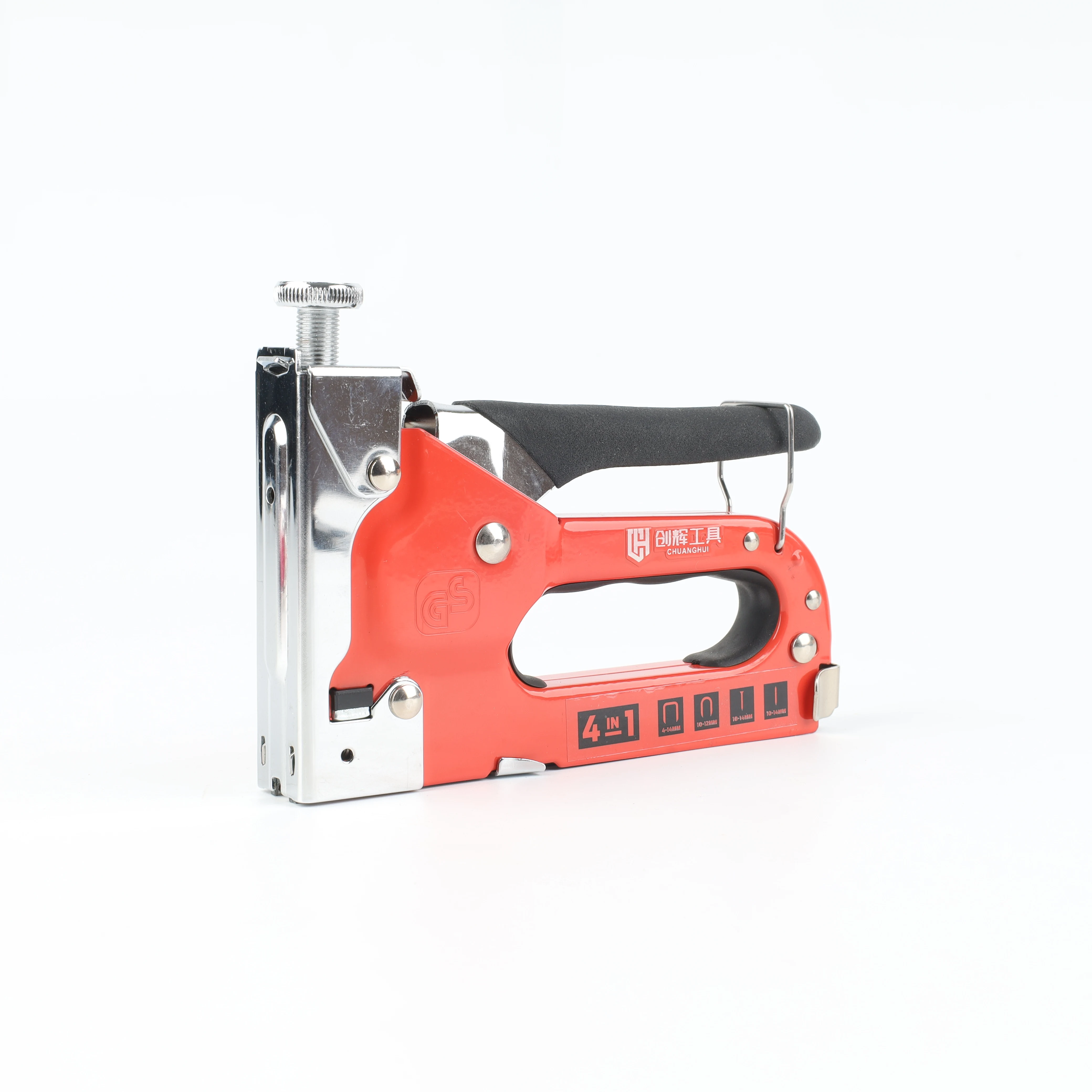 GS certification 400 nails for gun heavy duty 4 way 4-in-1 red steel manual staple gun