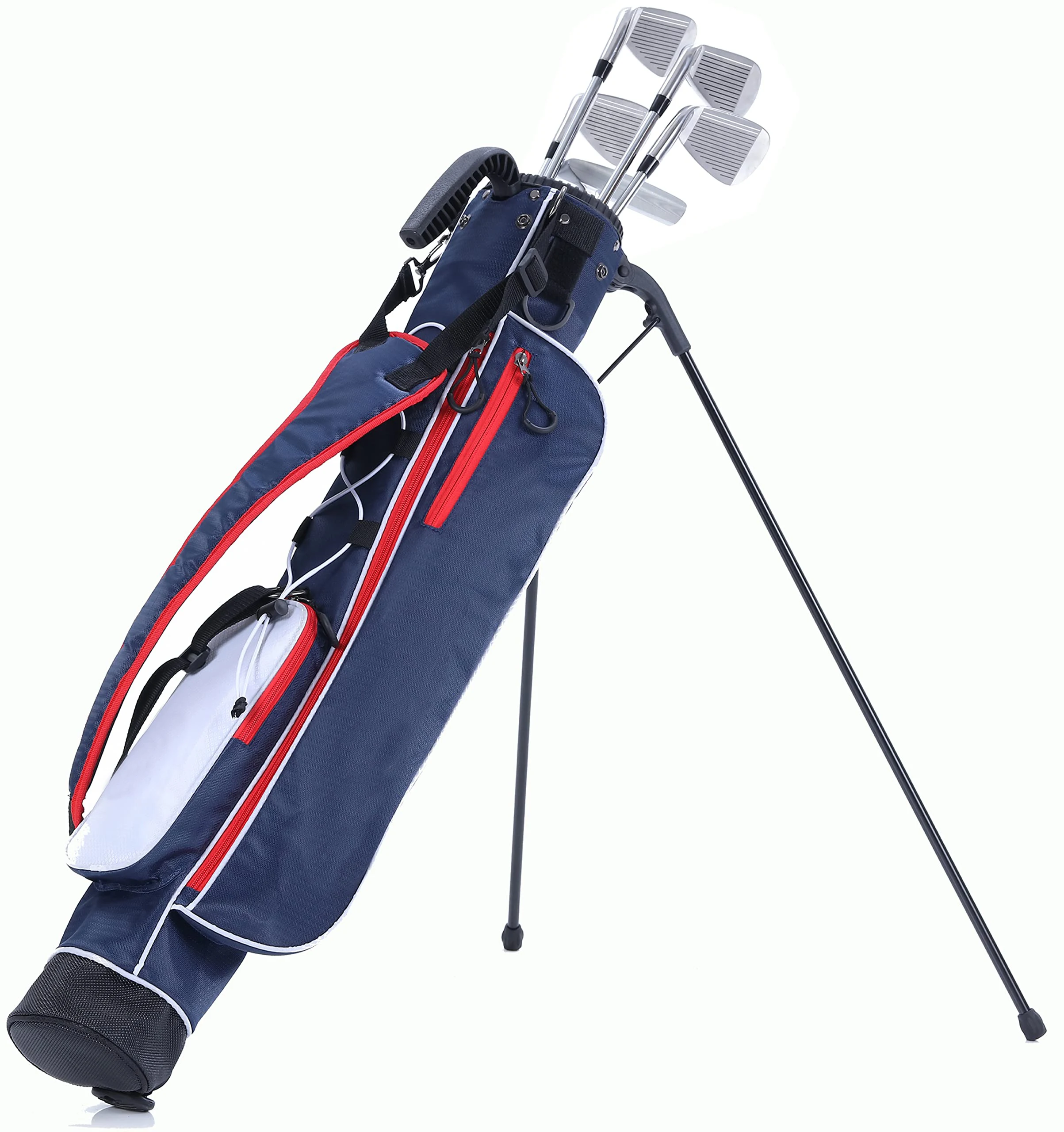 Wholesale Golf Travel Bag Durable Golf Bag with 2 Wheels Protect Your Equipment Lightweight Golf Stand Bag with Strap and Cover 5