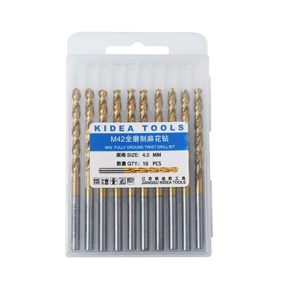 KIDEA TOOLS Factory High Quality 4.6mm twist drill bits square auger mortising chisel dri for Metal