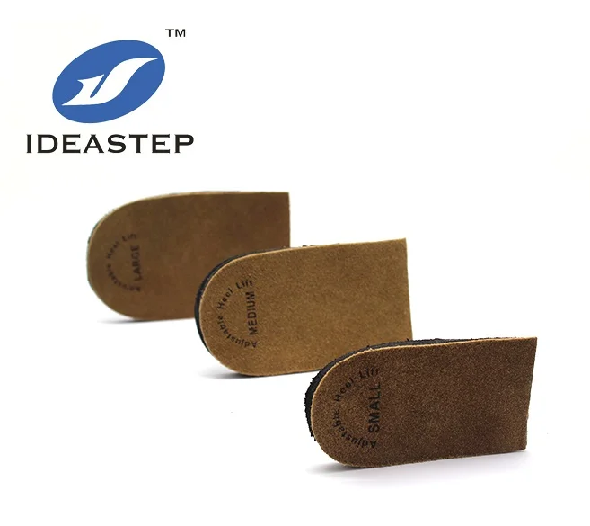 Ideastep 3-х слойные регулируемый кожаный ортопедический каблук Лифт для боль в пятке и длину