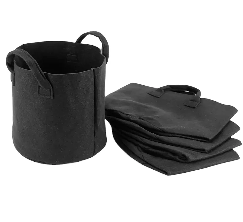 1 2 3 5-Gallon Aeration Fabric Pot Plant Grow Bags With Handles Grow Fabric Grow Bag Pots