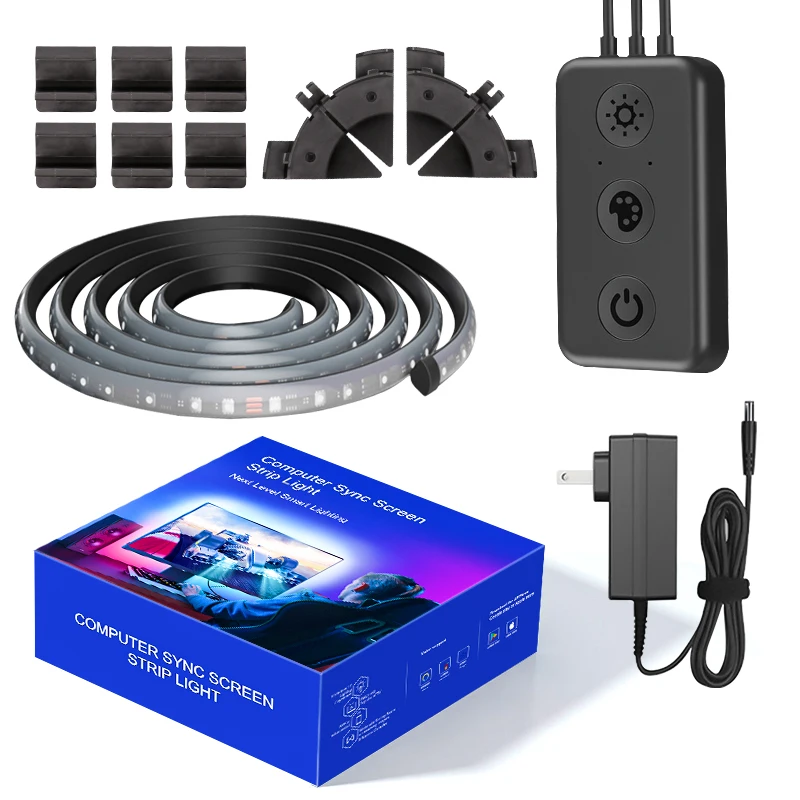 ТВ светодиодная подсветка синхронизация HDMI компьютерная Атмосфера свет Ambilight электронная Спортивная атмосфера 2 0 1 Модернизированный rgbw Tuya Смарт-приложение