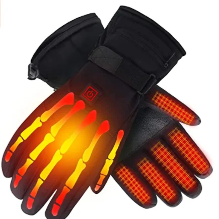 Зимние перезаряжаемые лыжные перчатки с подогревом для занятий спортом на открытом воздухе с аккумулятором 5 В