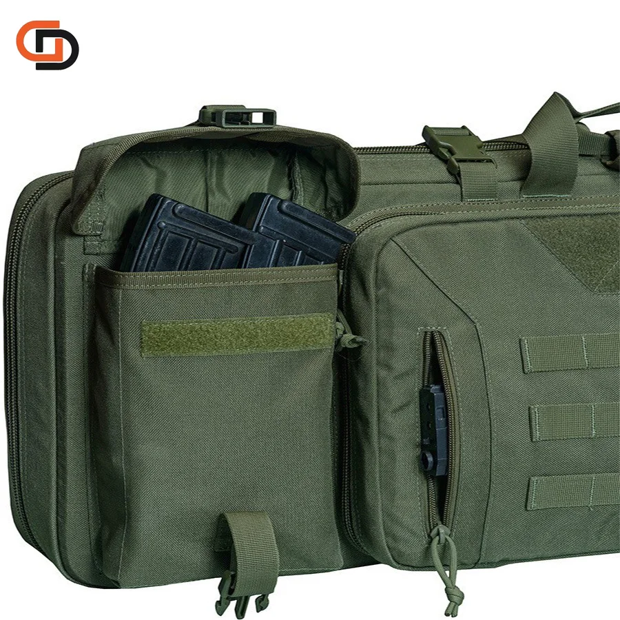 Soft Double Rifle Bag Tactical Long Rifle Backpack, Portable Shotgun Case for Firearm Storage and Transportation  Duffel Bag
