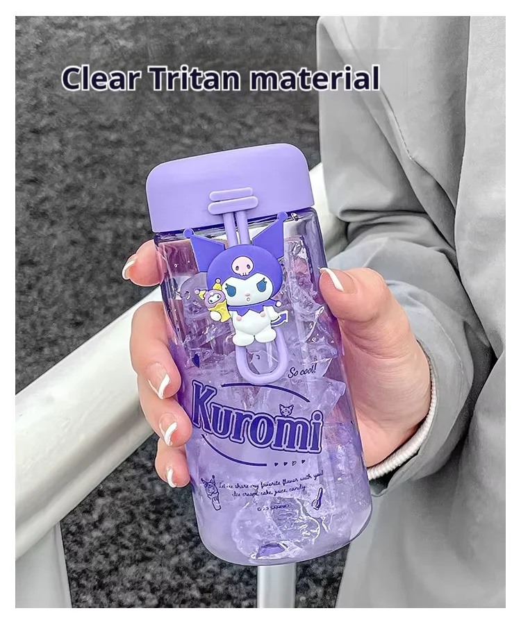 2024 Water Cups Classic Style Water Bottle Plastic Cartoon Pattern My Melody Summer Water Cup