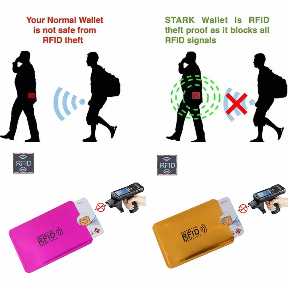 
15Pcs/Set Anti Rfid Wallet Id Credit Card Bank Card Holder Bank Card Case Protection Package 