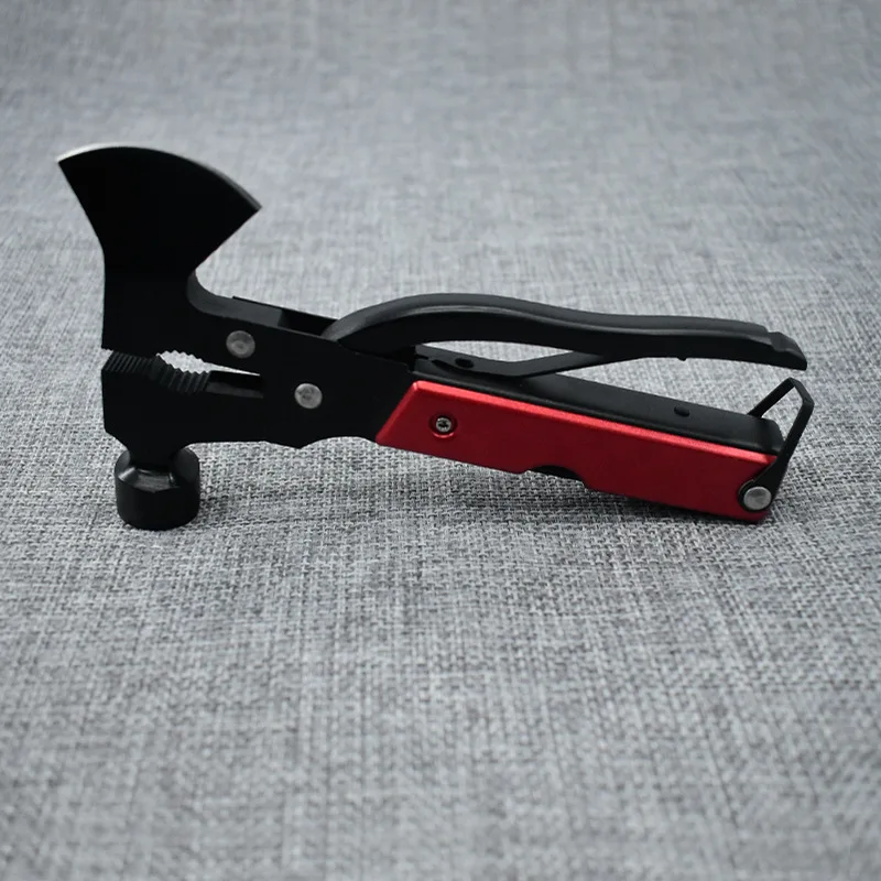 15 In 1 Multitool Camping Survival Hatchet Saw Screwdrivers Pliers Bottle Opener Durable Sheath Knife Axe Hammer