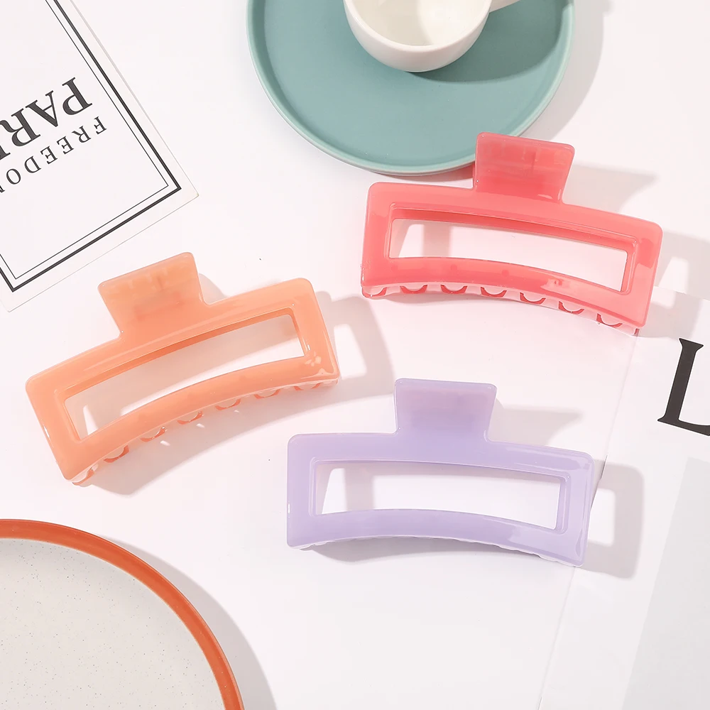 custom hair claws extra large jumbo acetic claw clips for thick hair 13cm claw clips hair women accessories