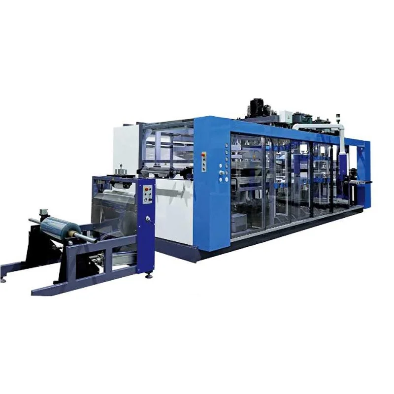 High Speed Automatic Thermoforming And Vacuum Packing Machine Food Container Machine Thermoform