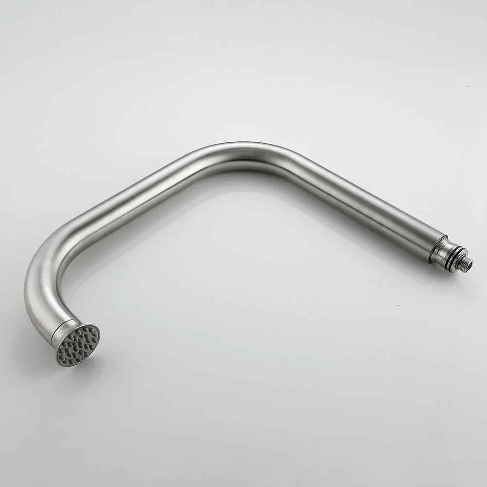 Outdoor Floor Faucet Vertical Tall Outdoor Shower 304 Stainless Steel Beach Faucet Hot & Cold Shower Columns