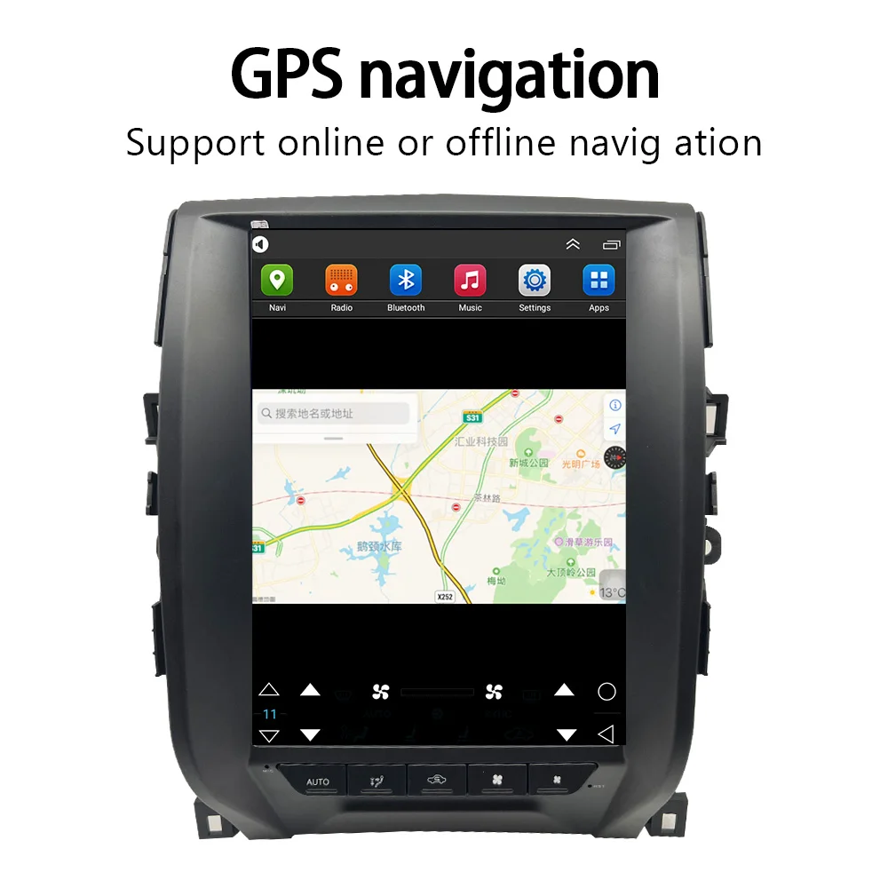 LELV Android 13 12.1 InchVertical Style 8 Core Newest System Car Dvd Touch Stereo Player Screen For Toyota Mark X Reiz 2010-2013