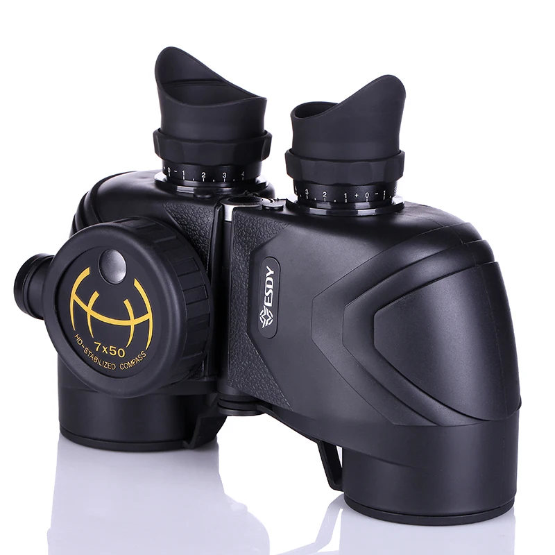 Hunting Equipment Tactical 7X50 Optics Telescope Long Range Binocular with Compass