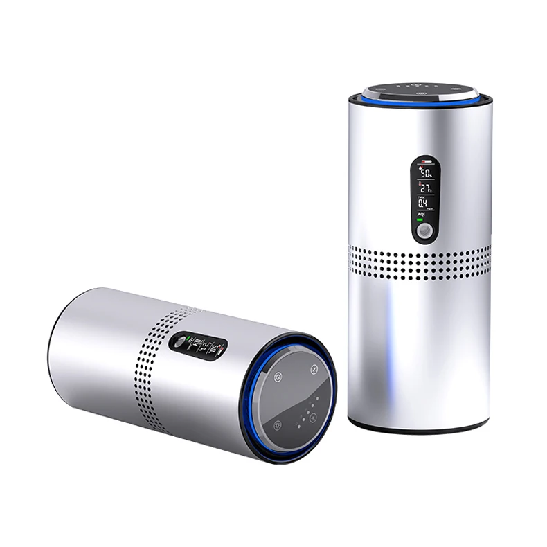 Figo Air Cleaner Manufacturer Custom LOGO 2021 New Style Cold Plasma Ion Air Purifier Home Room 10 30 Silver Aluminum Co2 5v 12W