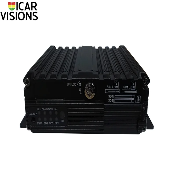 
Icarvisions Manufacturer of Mobile DVR with G-Sensor 128GB/256GB GPS WIFI 4CH 4G 3G HD taxi online fleet management 
