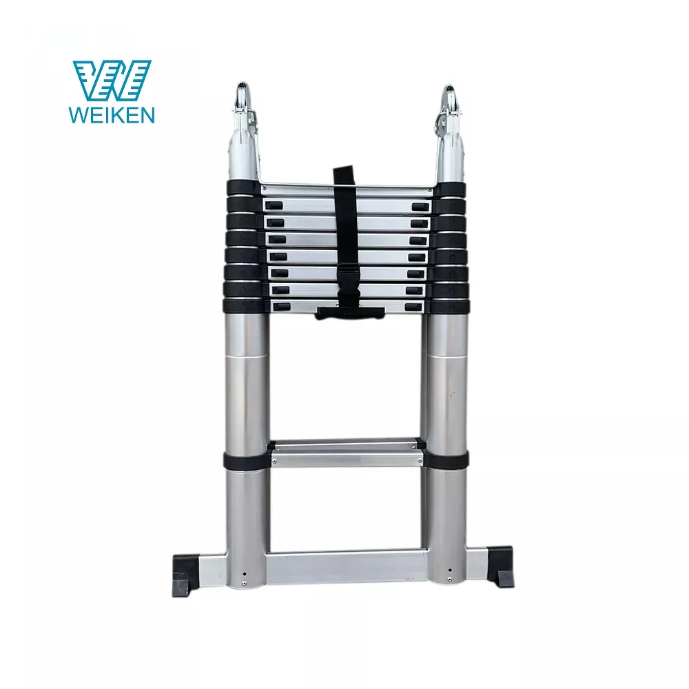 Direct Manufacturer High Quality Galvanized Steel Hydraulic Telescopic Wall Climbing Ladder