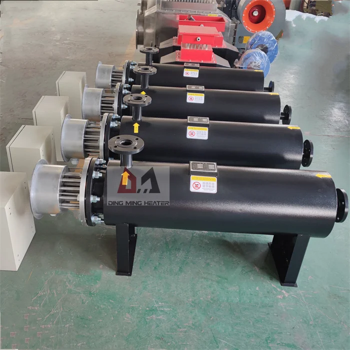 60kw industrial electric pipeline gas heater /hot air heater