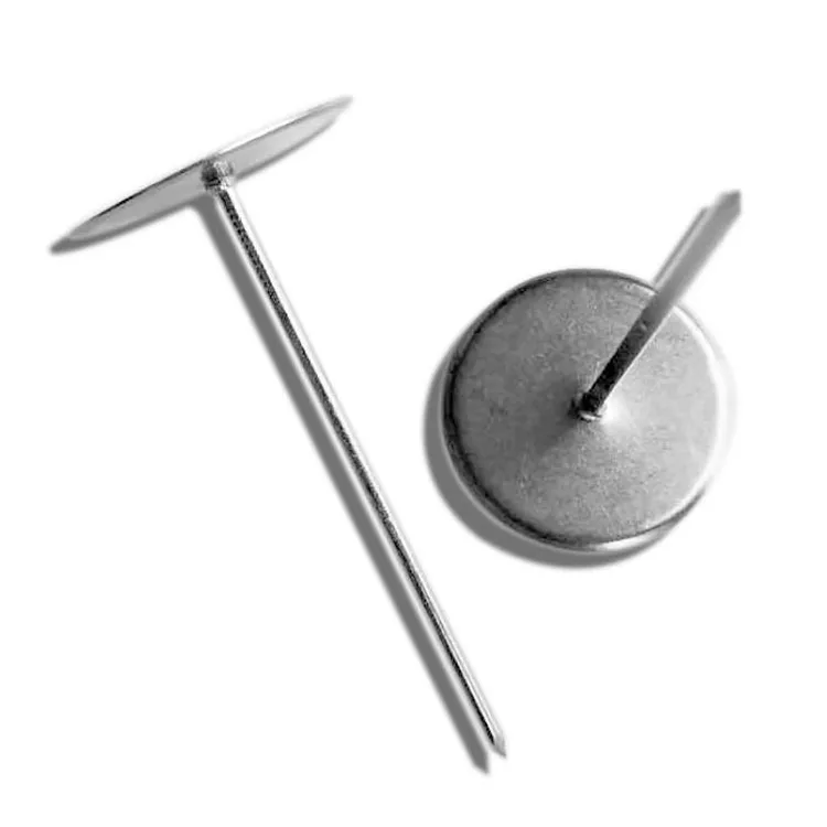 Стеганый штифт с круглым гвоздем с замком из нержавеющей стали, чтобы обеспечить съемное изоляционное одеяло