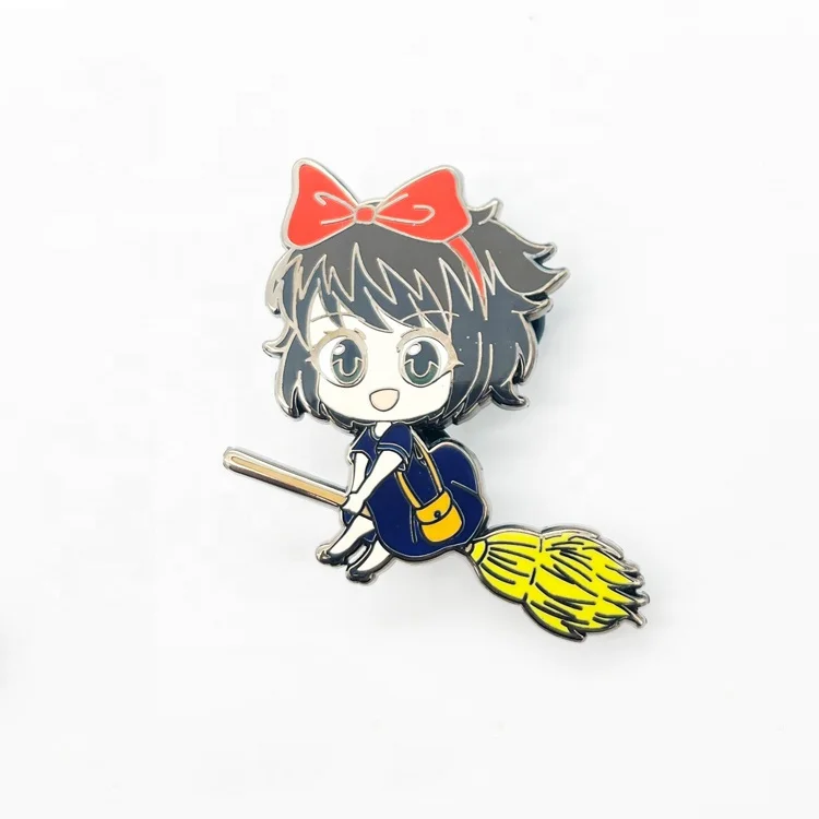 Custom Direct Sale Metal Badge Factory No MOQ Anime Logo DIY Enamel Filled Cartoon Lapel Pin